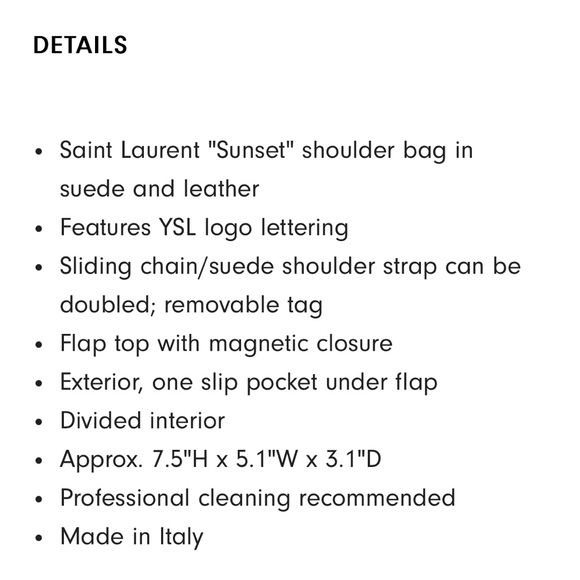 Saint Laurent "Sunset" shoulder bag leather - Picture 11 of 13